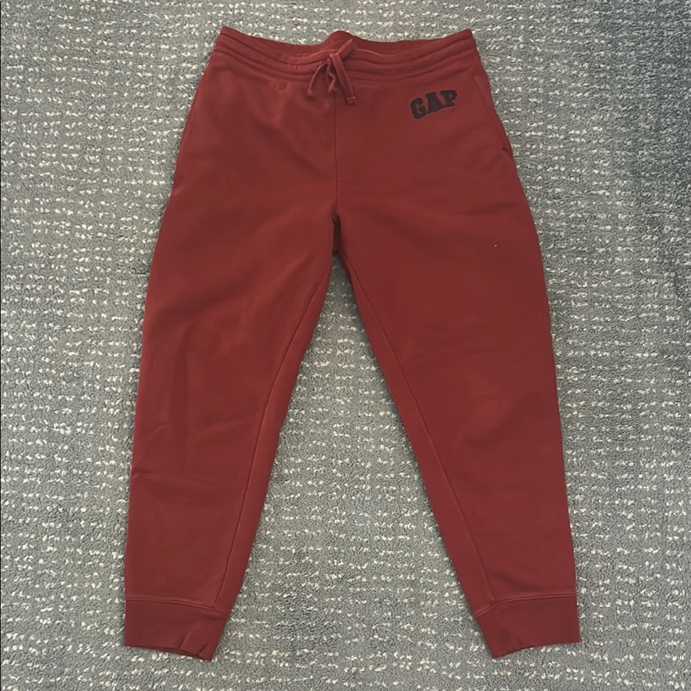 GAP Heritage Rust Red Jogger Pants